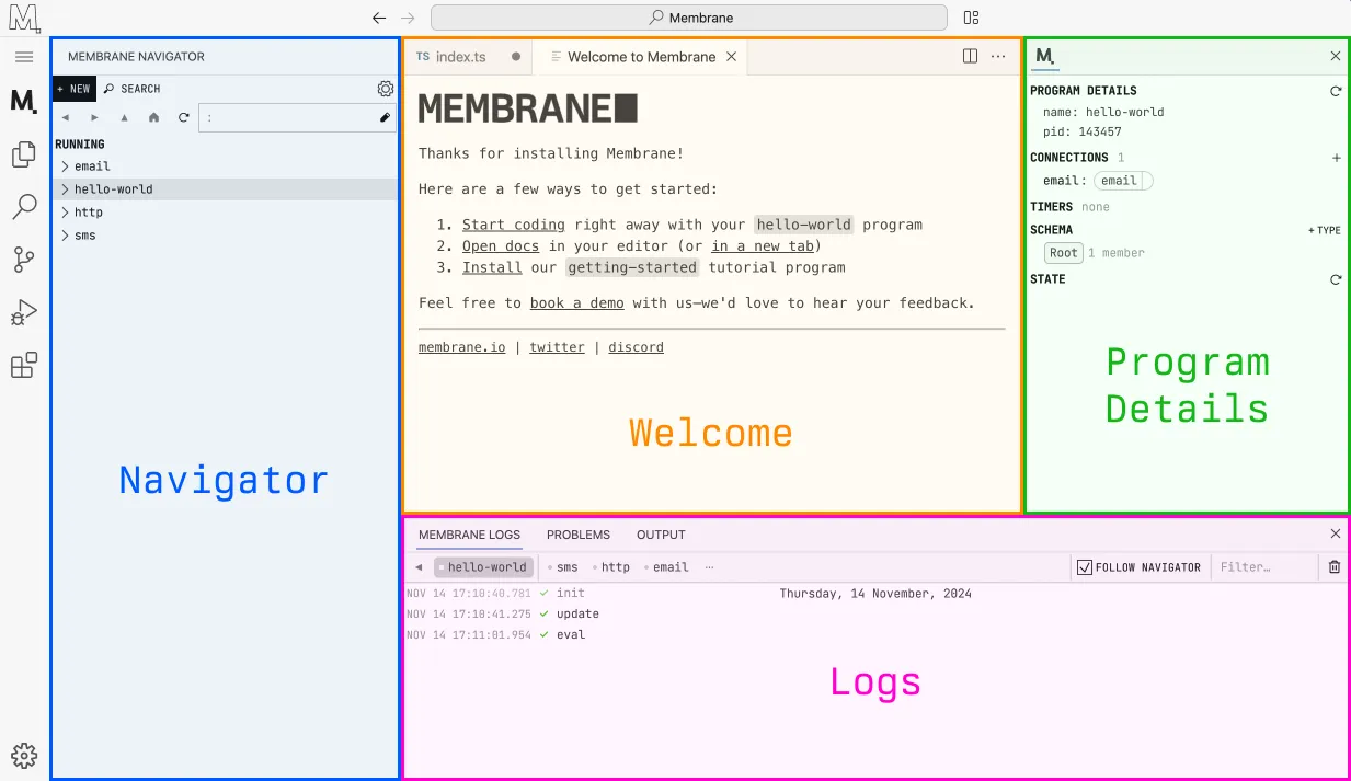 Membrane Web IDE