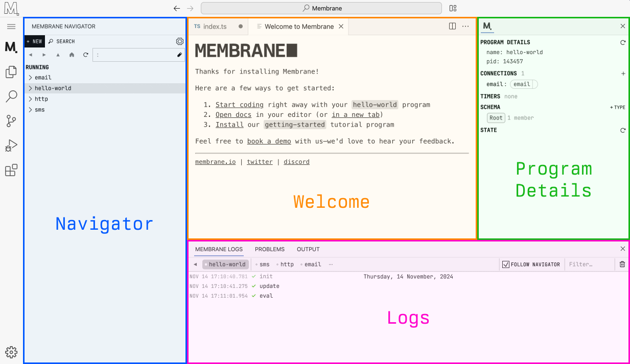 Membrane Web IDE